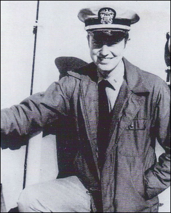 Ensign Don Stanton on destroyer in 1973