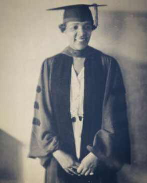 Flemmie Kittrell, pictured in cap and gown in 1936