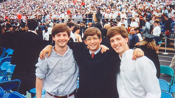 Kevin Klipstein at his 1991 with his brothers.