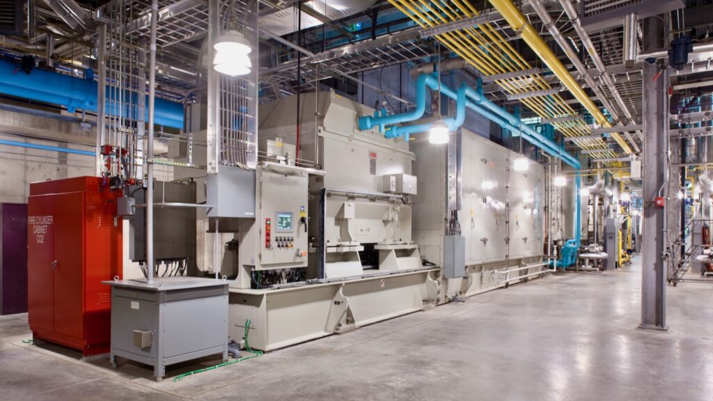 Inside the Central Energy Plant.