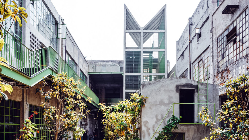 "Laguna" shows a former textile factory that has been repurposed and rebuilt