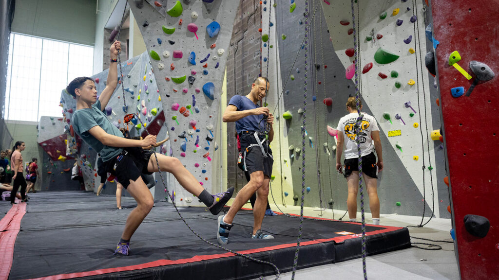 Climbing at Lindseth during Reunion