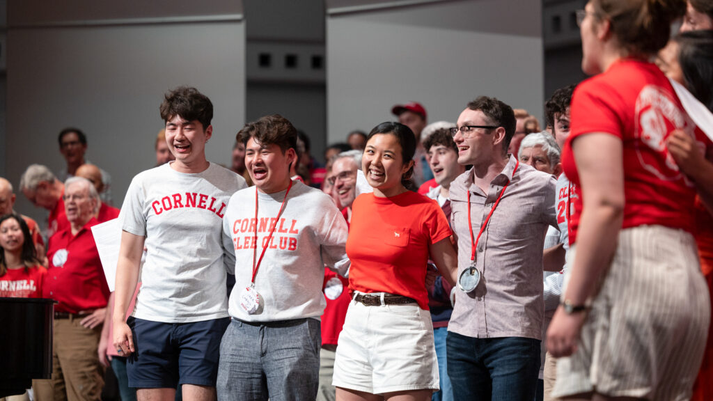 Glee Club alumni sing during Cornelliana Night