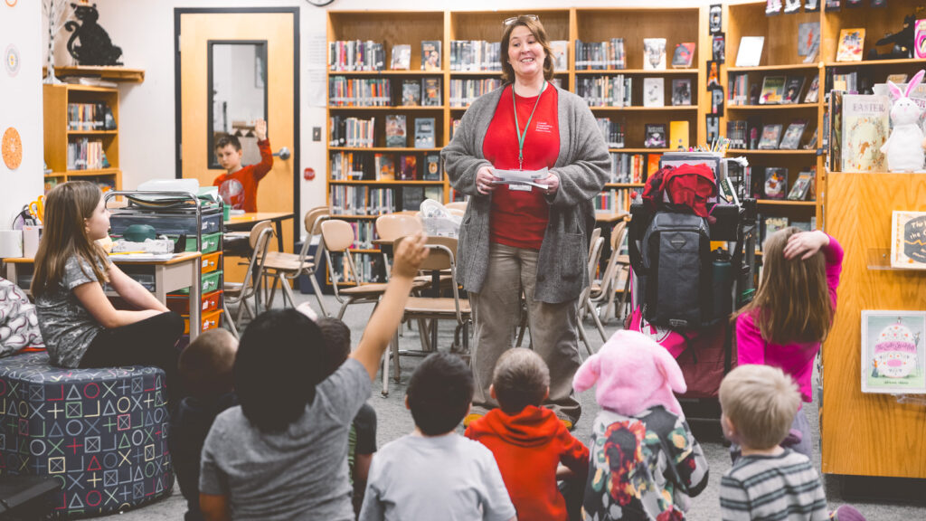Heather Shue (adult) 4-H Afterschool Program Site Supervisor Cornell Cooperative Extension of Jefferson County teaches students in the Beaver River Central School