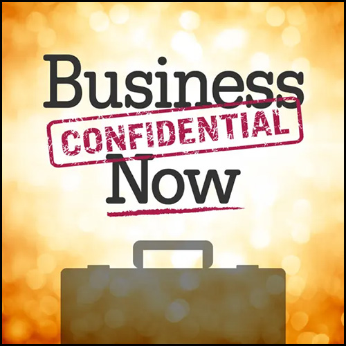 The podcast logo for Business Confidential Now