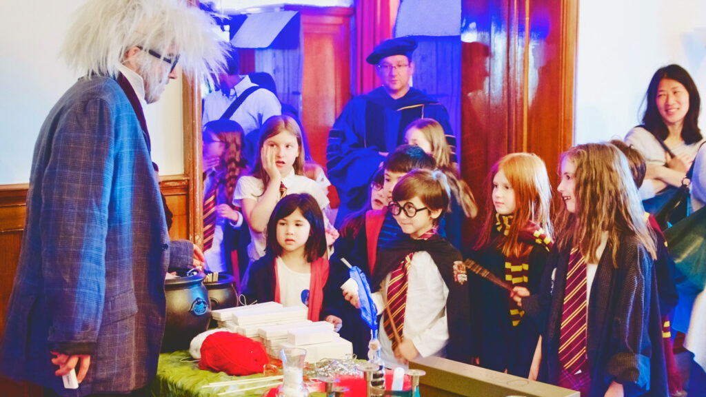 children attend "A Night at Hogwarts" in 2016