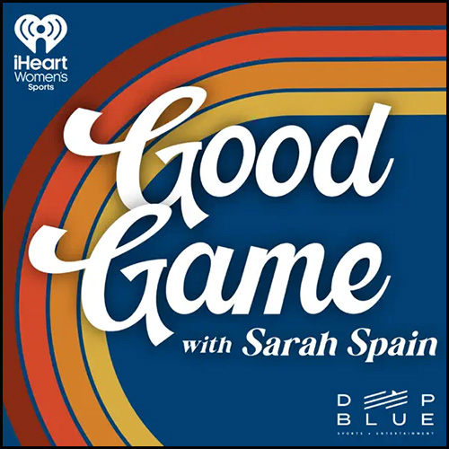 The podcast logo for Good Game with Sarah Spain