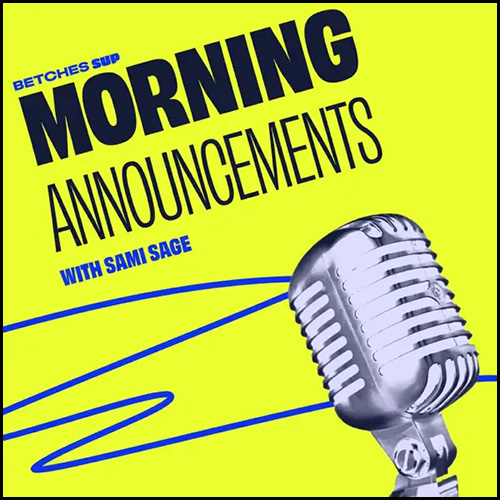 The podcast logo for Morning Announcements