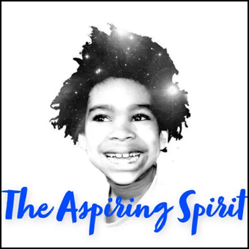 The podcast logo for The Aspiring Spirit