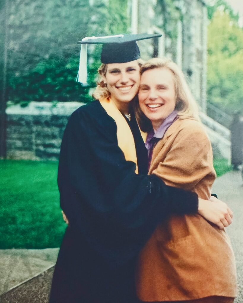 Jessica Crolick Rolph ’97, MBA ’04, with her mother, Sue Crolick, at Jessica's Cornell MBA graduation