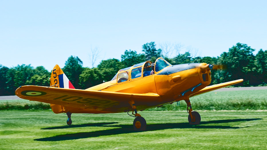 View of a “Cornell” Fairchild PT-26 airplane