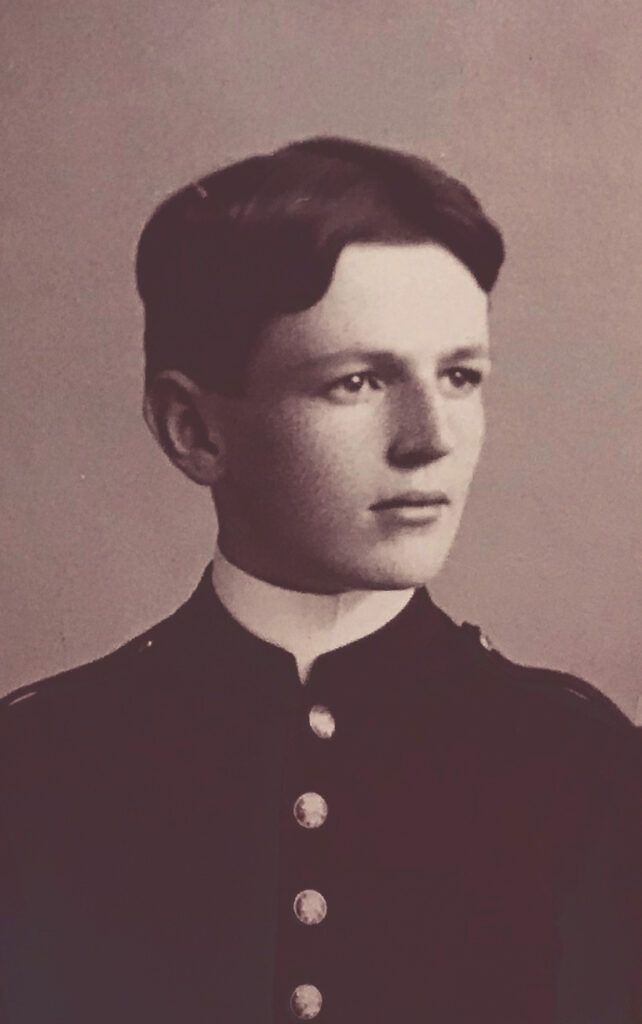 Willard Straight as a boy in his military school uniform