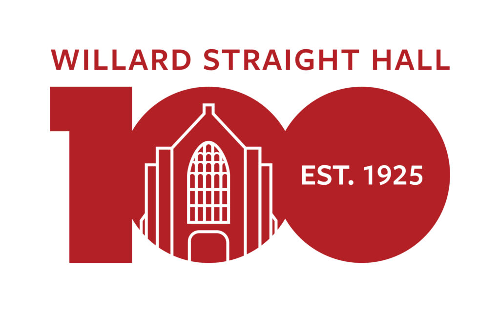 The logo for the 100th anniversary of Willard Straight Hall, est. 1925