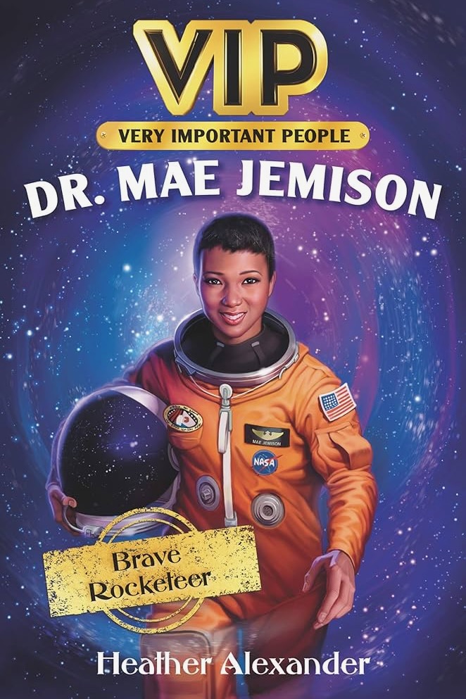 The cover of "Dr. Mae Jemison: Brave Rocketeer"