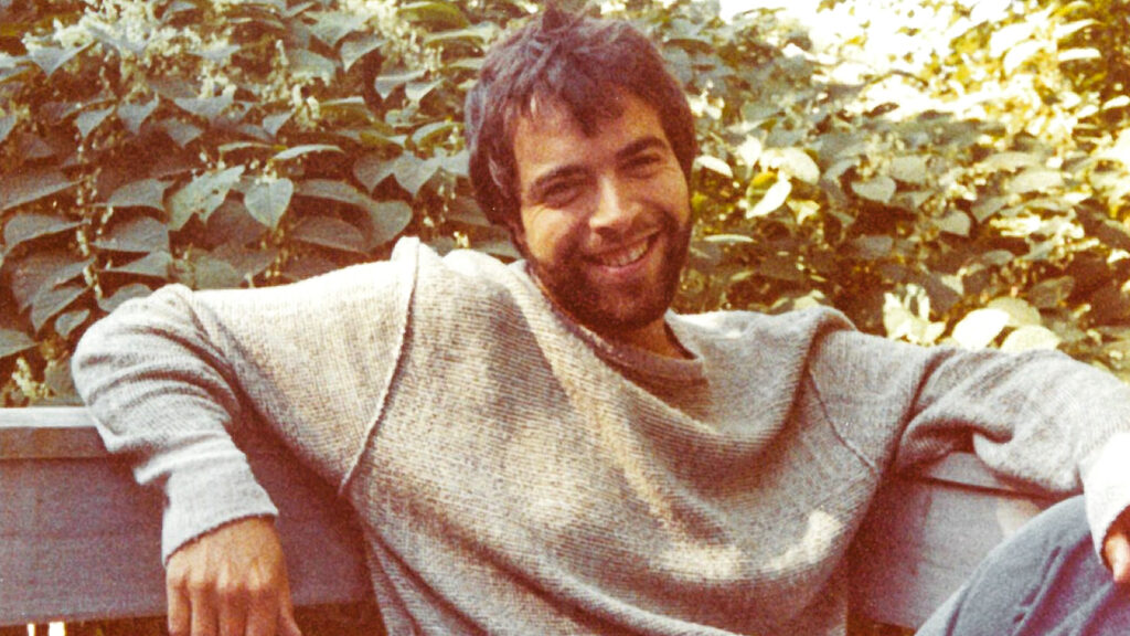 a portrait of Drew Nieporent in his 20s