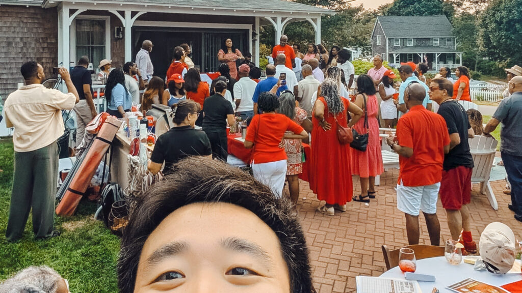 Tony Chen at a gathering on Martha's Vineyard