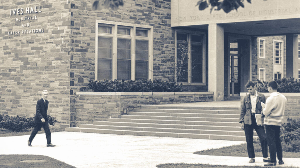 A vintage view of Ives Hall