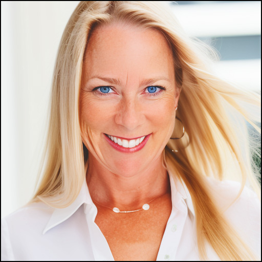 Jaclyn Oyola smiling and wearing a white, collared blouse.