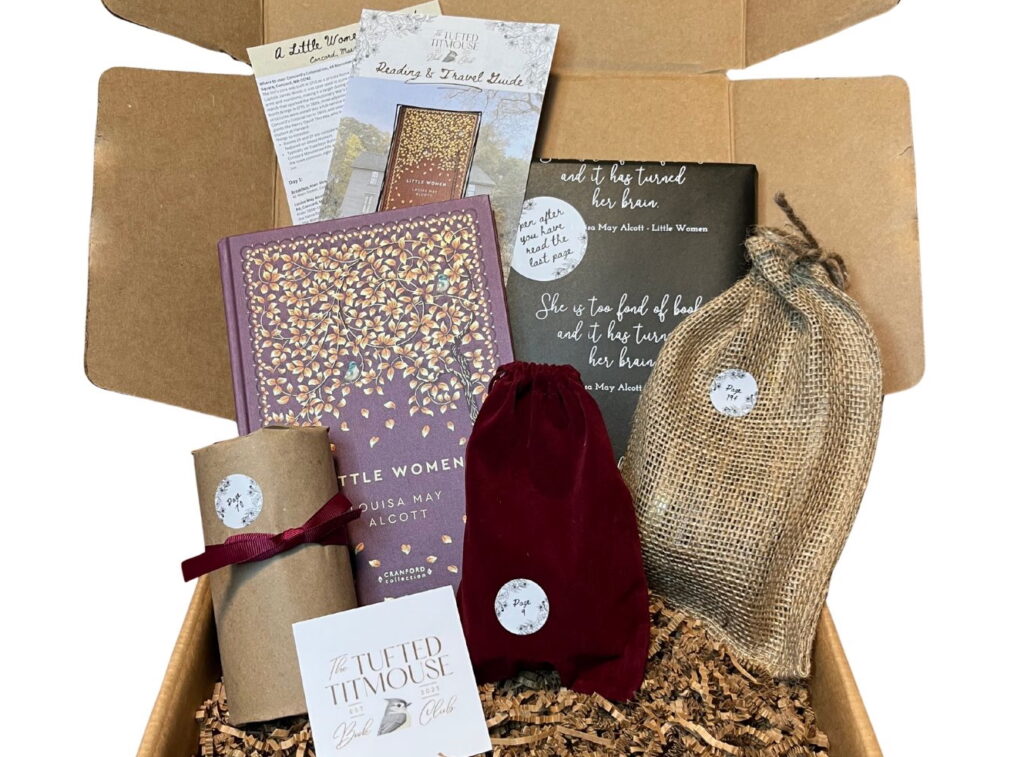 A gift box themed around the book "Little Women"