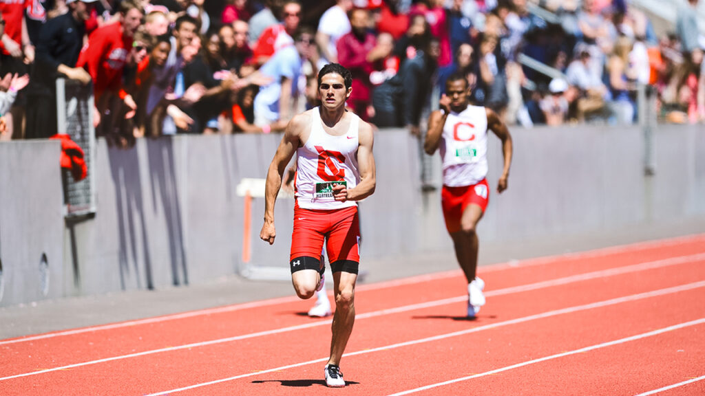 Bruno Hortelano-Roig ’13, BS ’14 running track for Cornell