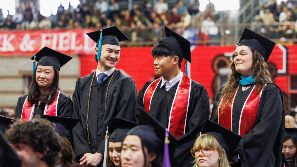 Students at the December 2025 recognition ceremony in Barton Hall
