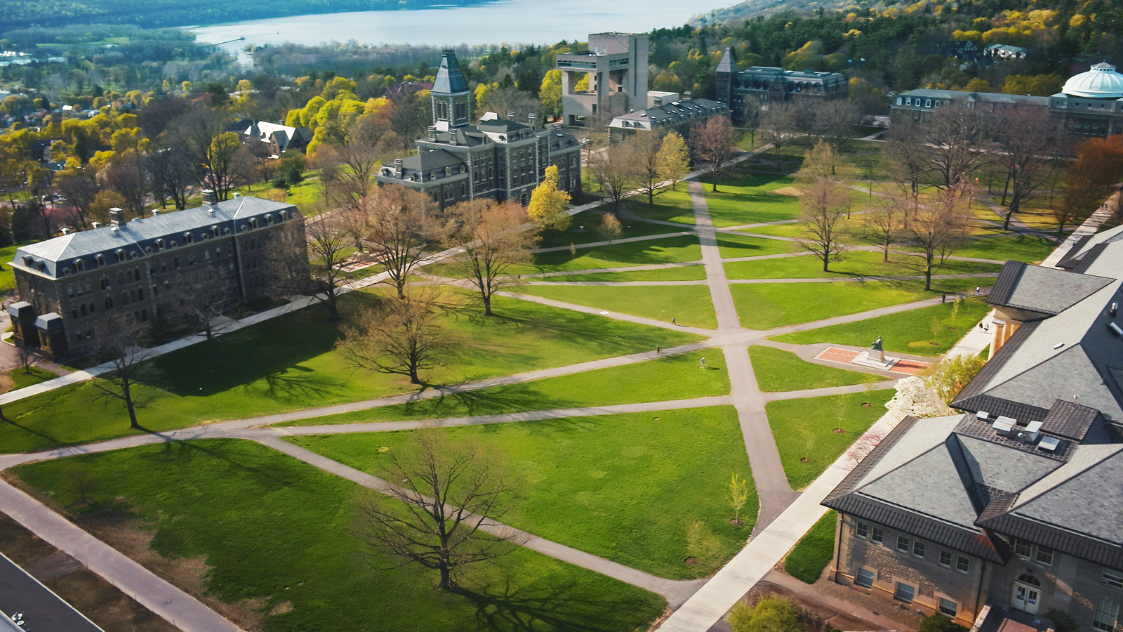 Arts Quad in early spring