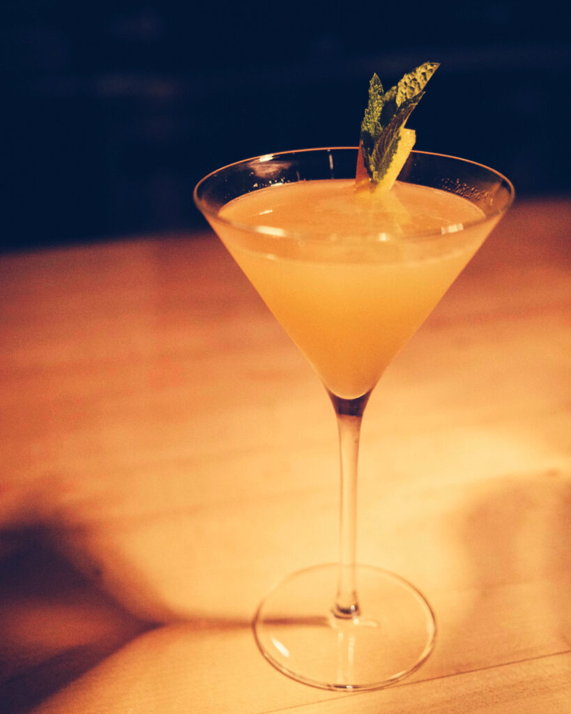 the Bright One cocktail at Kumiko restaurant and bar