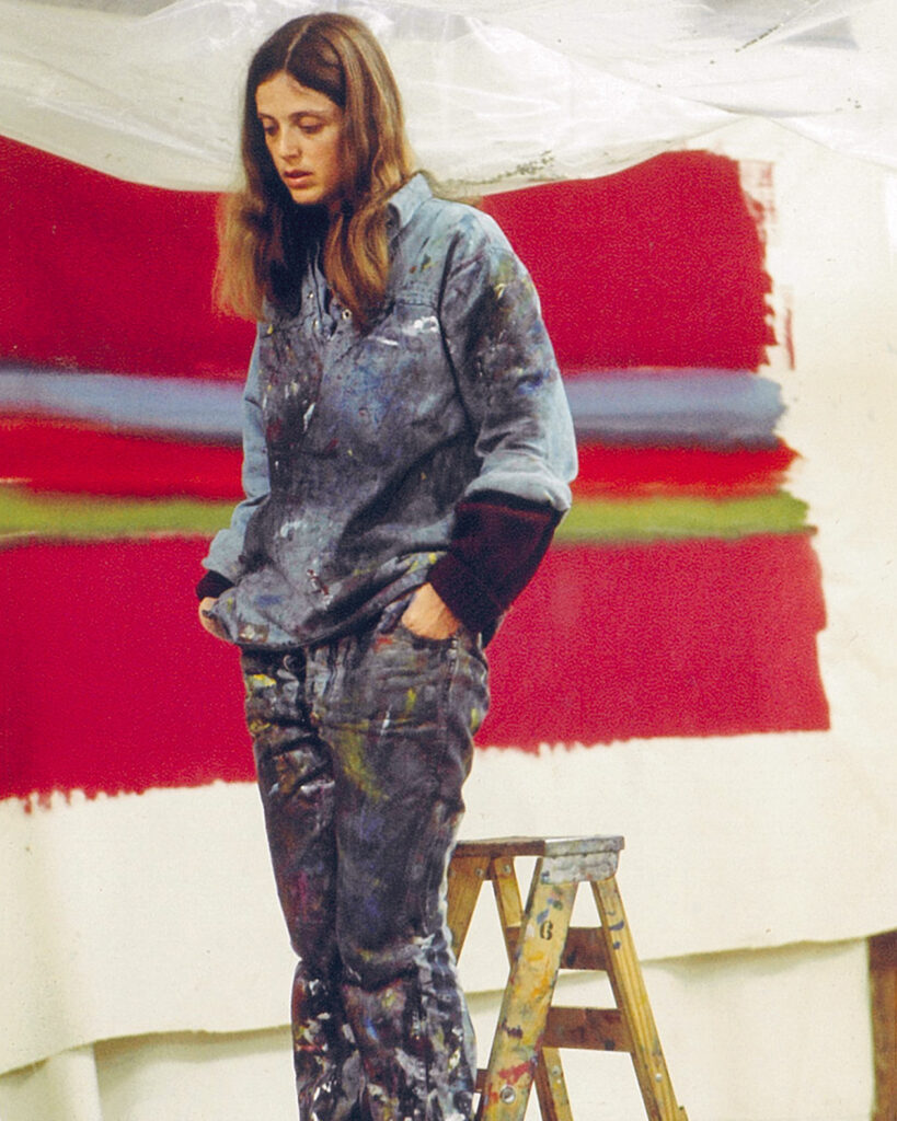 Pat Sutton Lipsky ’63 in her SoHo studio in 1971