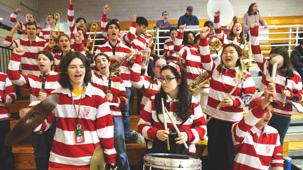 The Cornell pep band