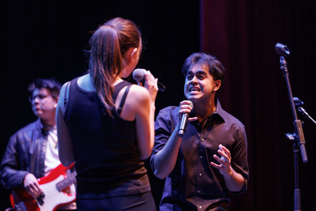 Adi Arora performing with his band Sonder at the Big Red Battle of the Bands