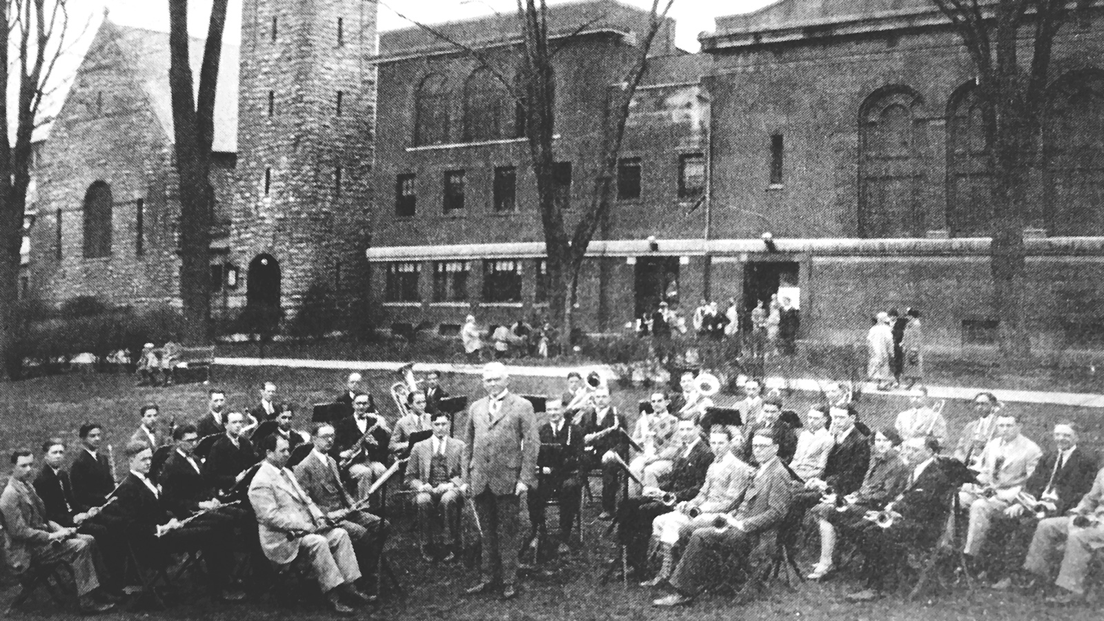 Patrick Conway and his band in Ithaca's Dewitt Park