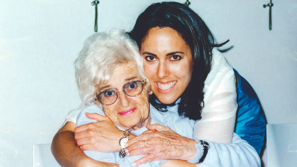 Meredith Oppenheim with her grandmother