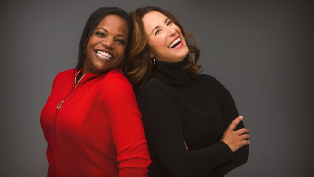 Alli Frank (right) and coauthor Asha Youmans