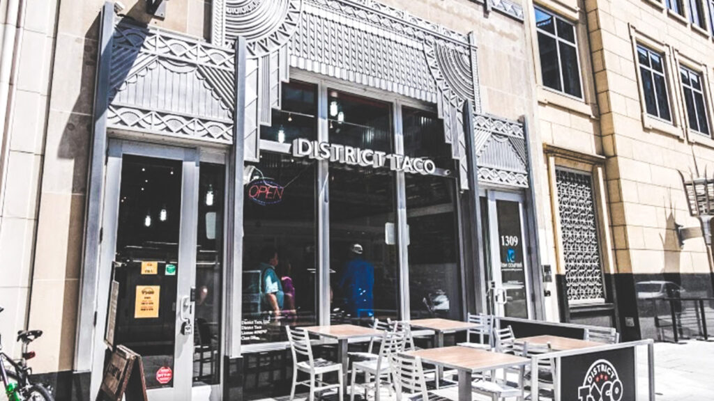 This District Taco location is near Washington, DC’s Metro Center, close to the White House