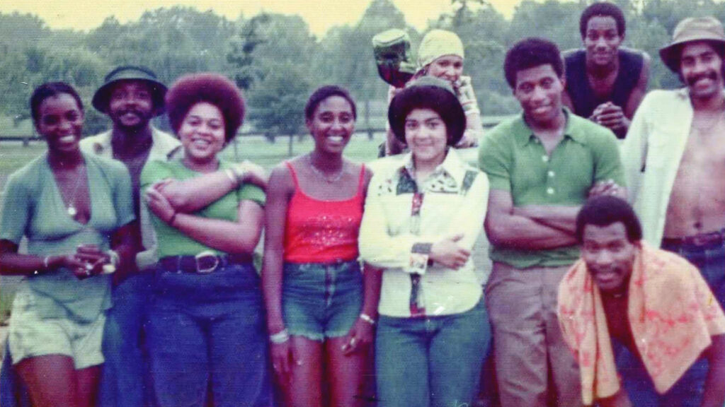 Black students at Cornell in the early 1970s; several in this photo went on to found the Cornell Black Alumni Association