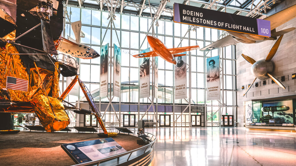 The Boeing Milestones of Flight Hall gallery at the National Air and Space Museum