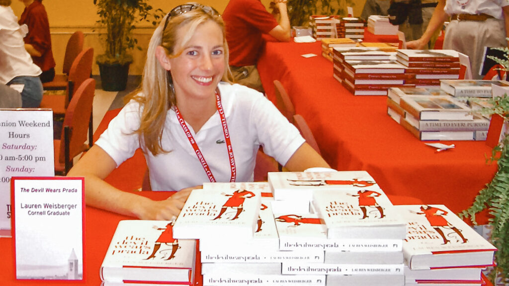Lauren Weisberger at a book signing on campus in 2004