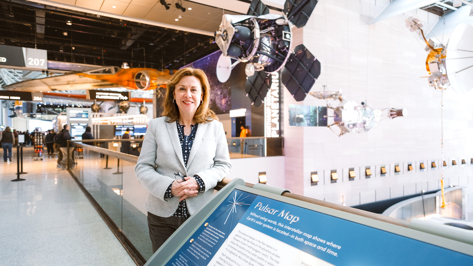 Smithsonian curator and department chair Margaret Weitekamp, PhD ’01, at the National Air and Space Museum