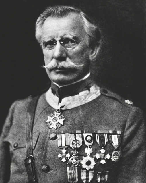 Louis Livingston Seaman in his formal military uniform with medals