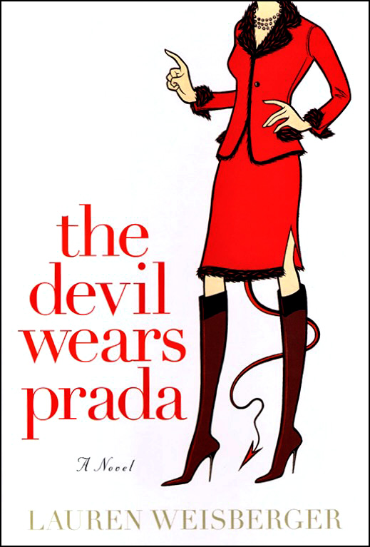 cover of the first edition of the 2003 novel "The Devil Wears Prada" by Lauren Weisberger