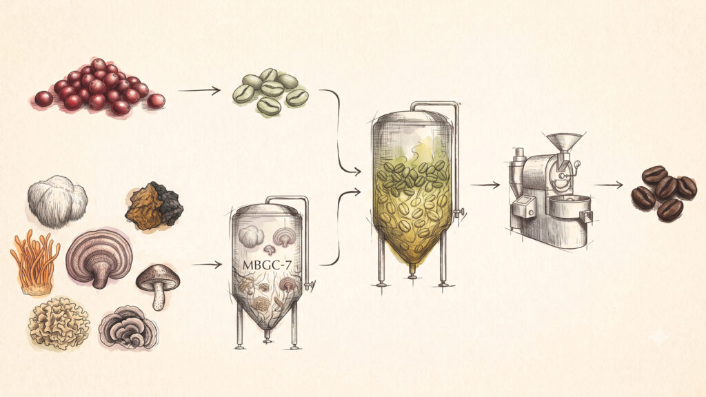 A diagram showing the Imunika production process