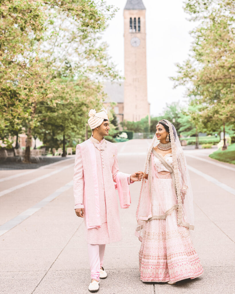 Shweta Modi ’19 & Neil Shah ’19 in traditional Indian wedding attire