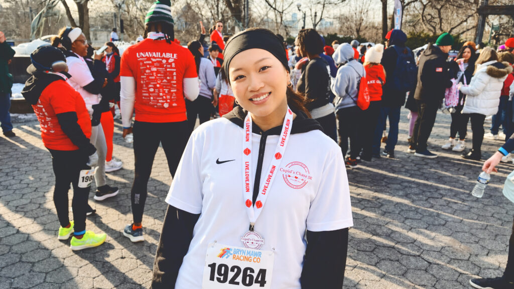 Serin Koh afteer a 5K race