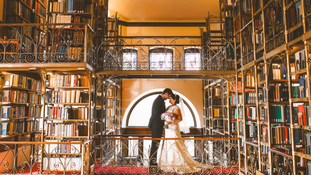 Niyati Shah, MEng’09 & Shane Feely in the AD White Reading Room