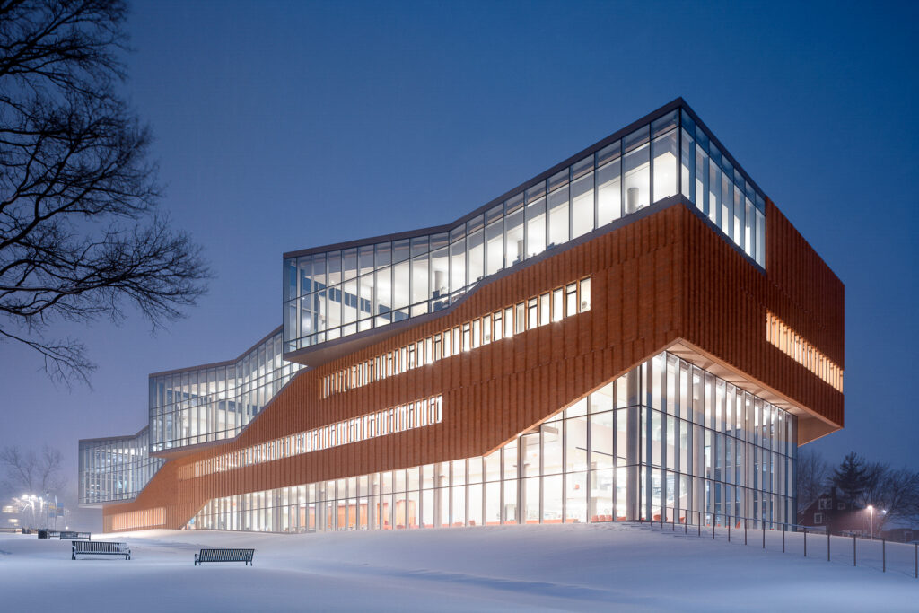Photo by Brad Feinknopf ’86 of the School of Architecture at Kent State University in Kent, OH, in winter