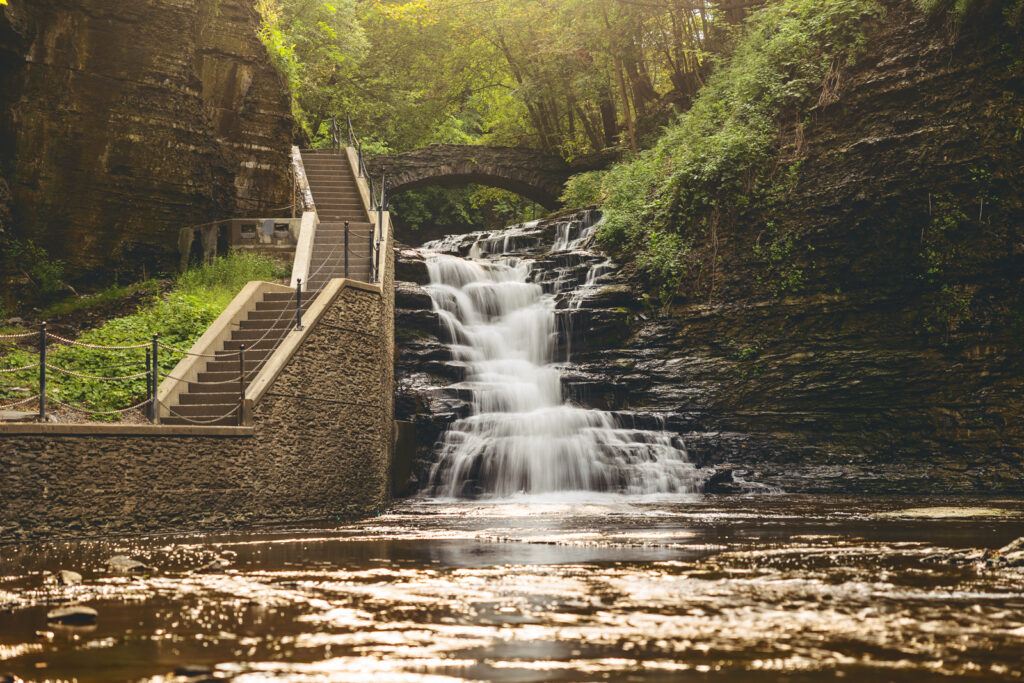 Fourth Falls as viewed from the Cascadilla Gorge Trail