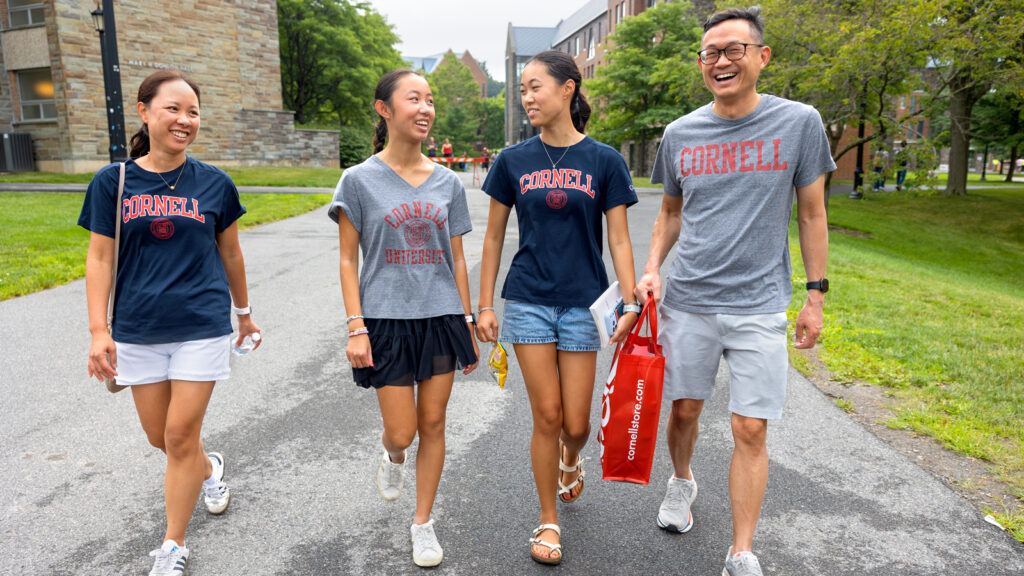 family members stroll on North Campus during Move-In events, August 2026