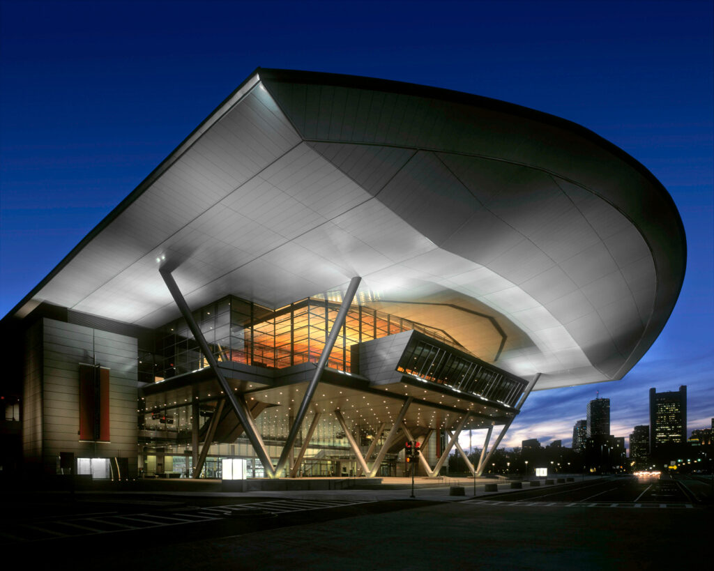 Photo by Brad Feinknopf ’86 of the Boston Convention and Exhibition Center