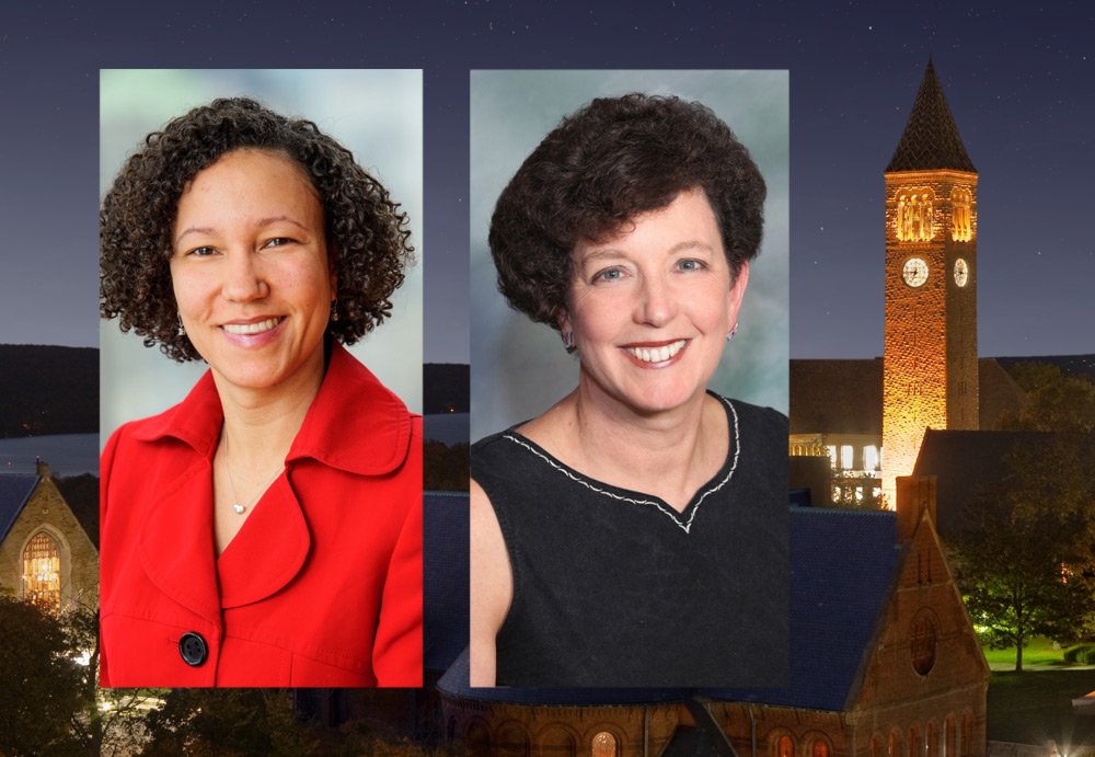 Cornell alumni elected Katrina James '96 (left) and Pamela Marrone '78 to the Cornell University Board of Trustees in May 2016.