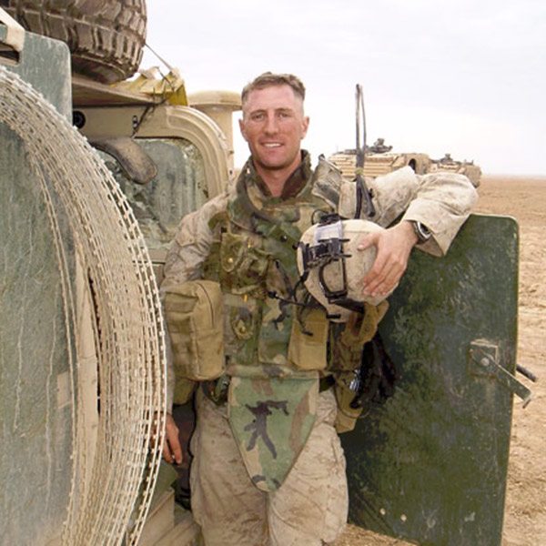 Zach Iscol in Iraq